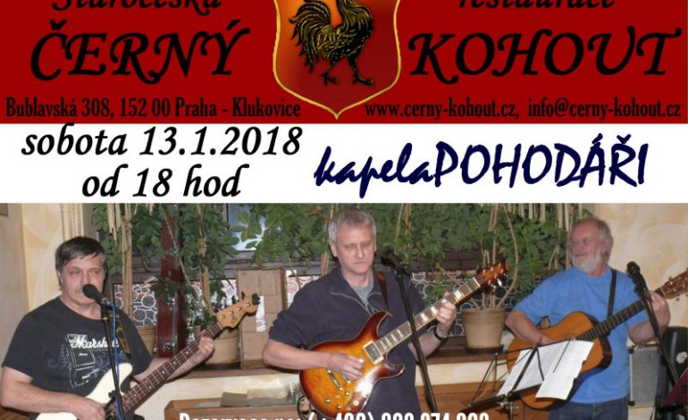 Kapela Pohodáři v Restauraci Černý Kohout