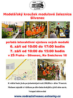 Modelářský kroužek modulové železnice Slivenec