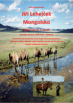 Cestopisná beseda Jiří Lehejček Mongolsko