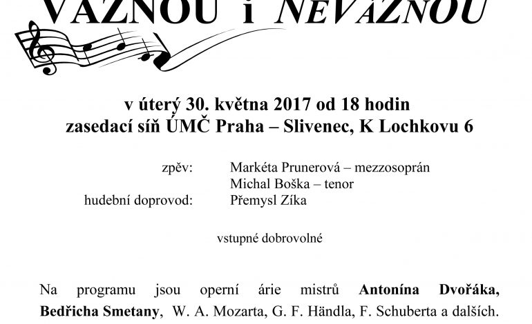 Jarní koncert – posezení s hudbou vážnou i nevážnou ve Slivenci