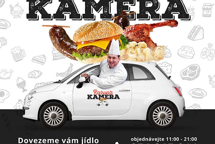 Rozvoz jídla z restaurace Kamera