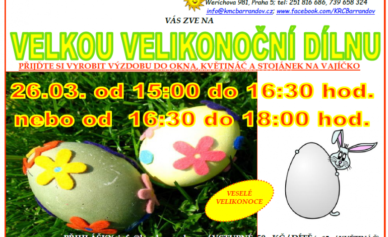 Velikonoční dílna v KRC Barrandov