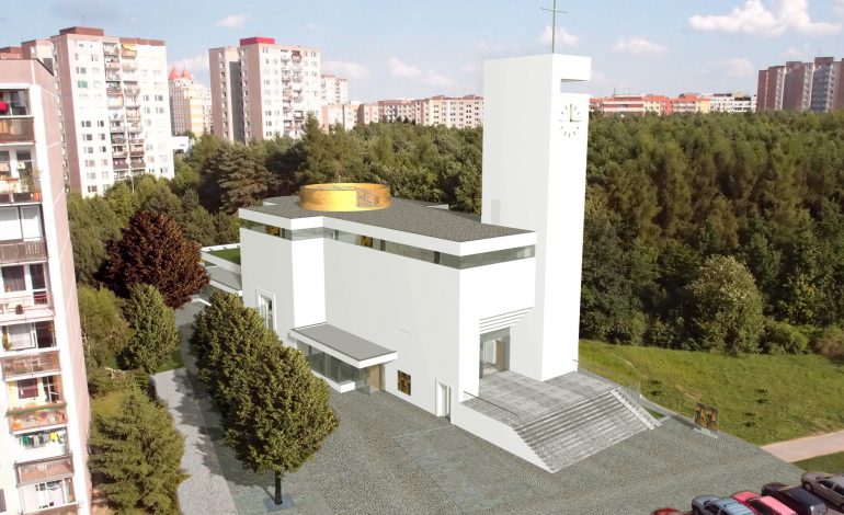 Stavba Kostela Krista Spasitele a komunitního centra na Barrandově