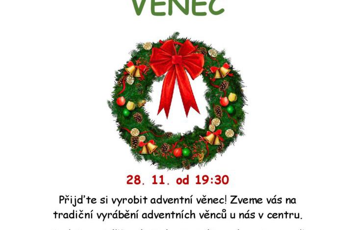 Výroba adventního věnce v KRC Barrandov