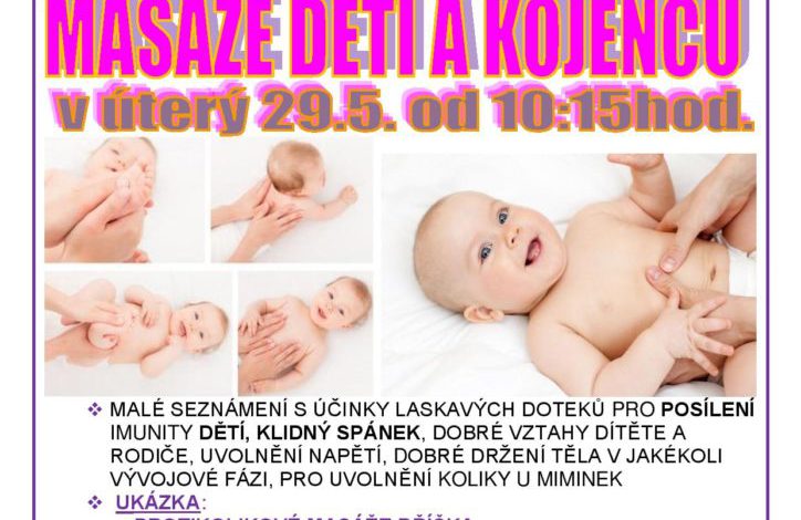 Workshop a kurz Masáže dětí a kojenců v KRC Barrandov