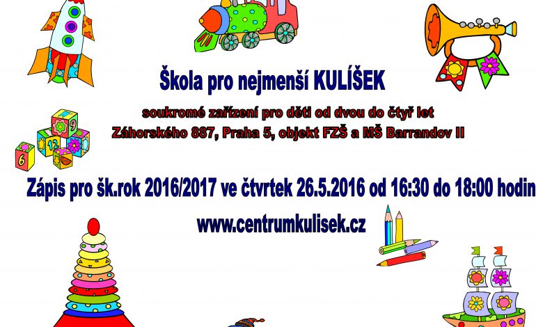 Zápis pro školní rok 2016/2017 ve škole pro nejmenší Kulíšek