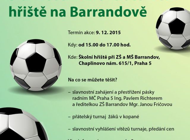 Slavnostní znovuotevření školního sportovního areálu
