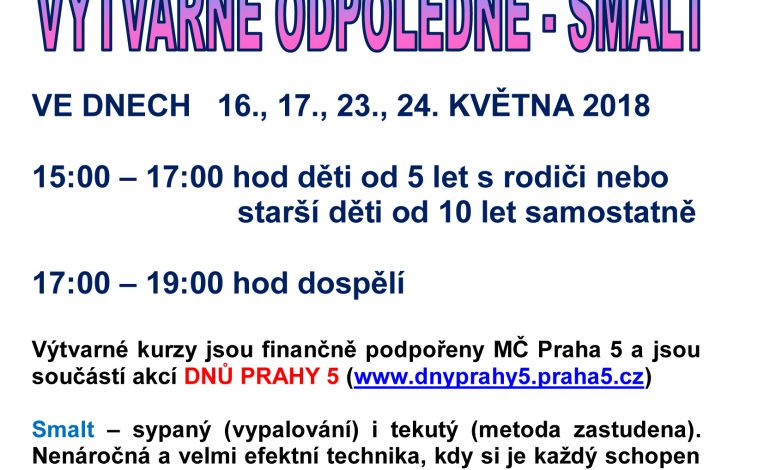 Smalt – výtvarné odpoledne v KRC Barrandov