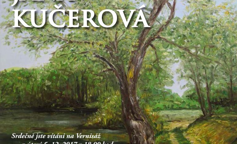 vernisáž výstavy obrazů s názvem Souznění s krajinou malířky Jany Kučerové.