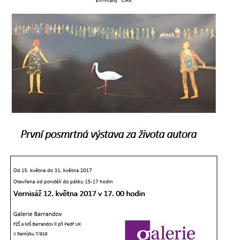 Vernisáž výstavy herečky Emmy Srncové v Galerii Barrandov