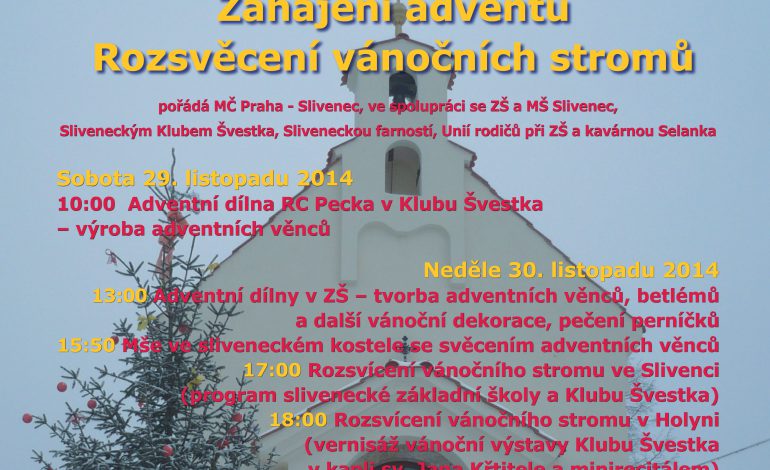 Slavnostní zahájení Adventu ve Slivenci