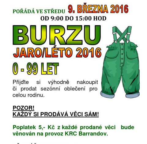 Burza jaro/léto 2016