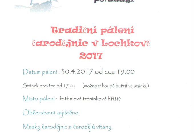 Čarodějnice v Lochkově
