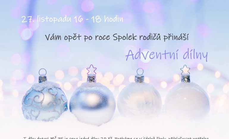 Vánoční dílny v ZŠ Chaplinovo náměstí
