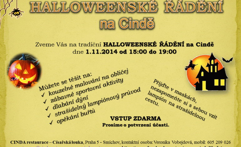 Halloweenské řádění na Cindě