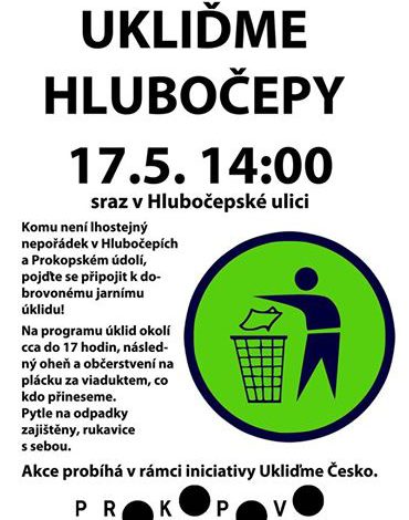 JARNÍ ÚKLID PROKOPSKÉHO ÚDOLÍ