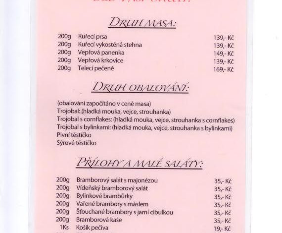 Nedělní řízky v Restauraci Kamera – každou neděli
