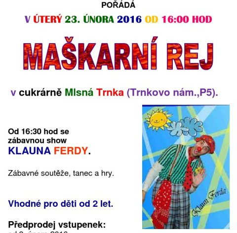 MAŠKARNÍ REJ na Barrandově