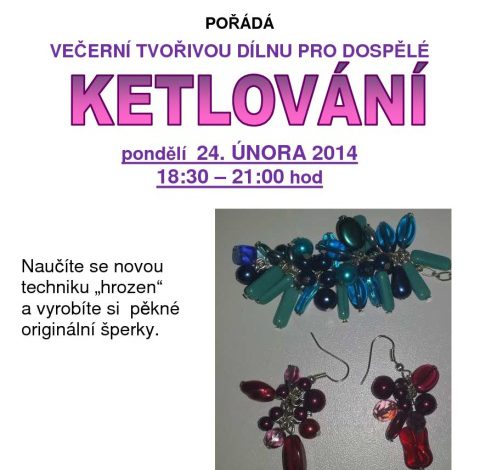 Tvořivá dílna – Ketlování