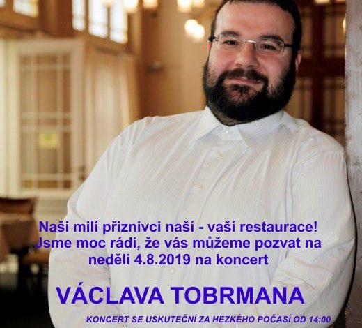 Koncert Václava Tobrmana v restauraci Černý Kohout