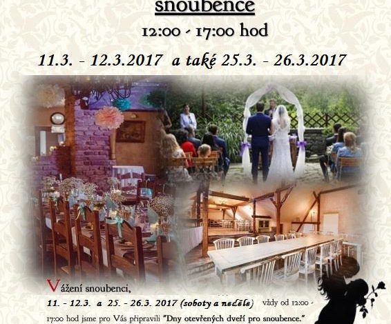 Den otevřených dveří pro snoubence v restauraci Černý kohout