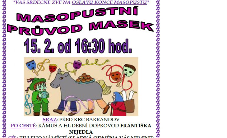 Masopustní průvod na Barrandově