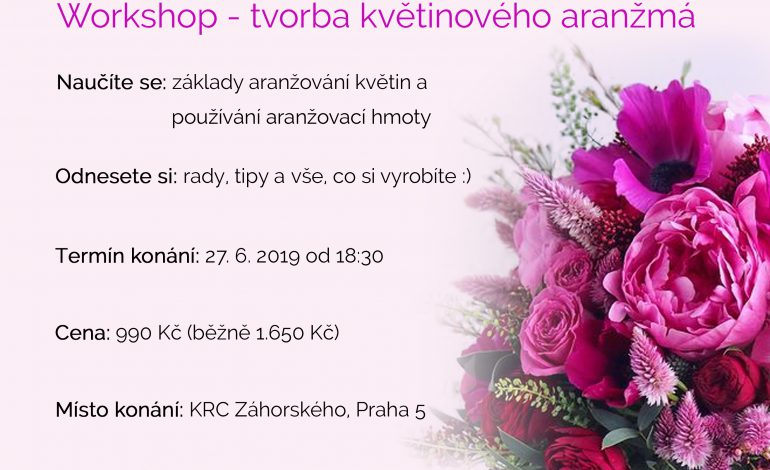 Speciální workshop – tvorba květinového aranžmá