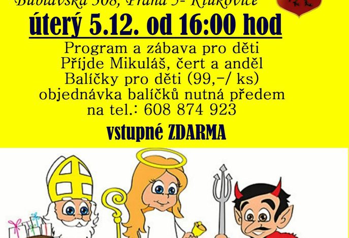 Mikulášská nadílka v Restauraci Černý kohout