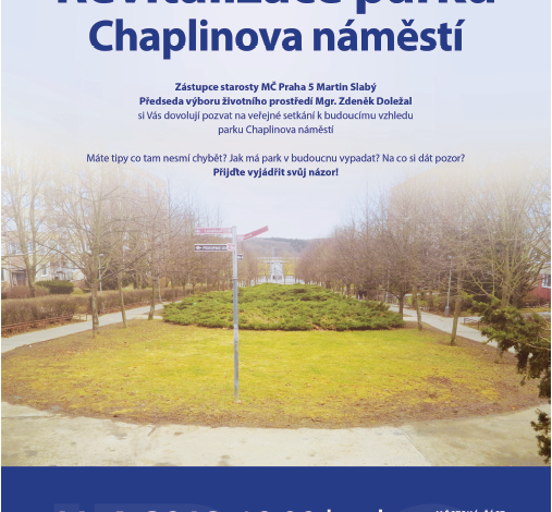 Veřejné projednání: Revitalizace parku Chaplinova náměstí