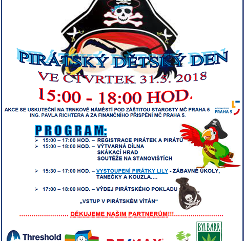 PIRÁTSKÝ DĚTSKÝ DEN s KRC Barrandov