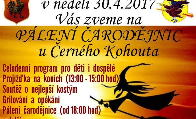 Pálení čarodějnic v restauraci Černý kohout