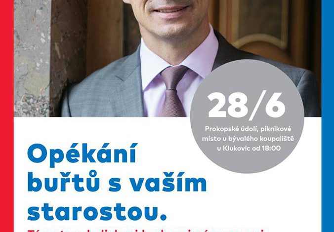 Opékání buřtů s vaším starostou