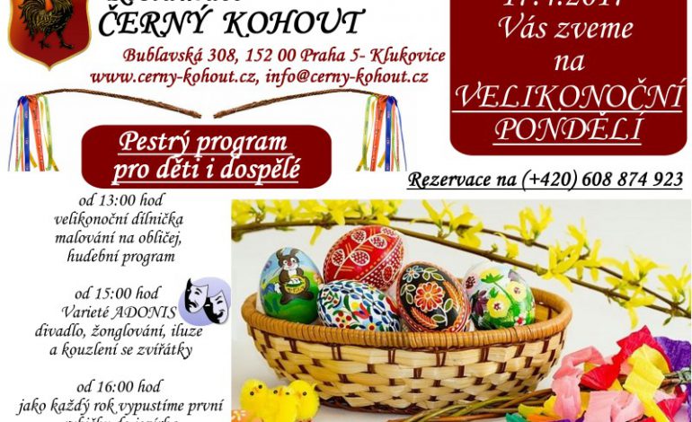 Velikonoční pondělí v restauraci Černý kohout