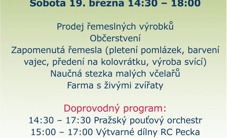 Velikonoční jarmark  na slivenecké návsi